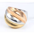 New arrival popula stainless steel mens colorful punk rings